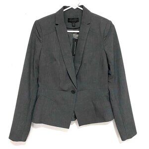 Worthington Admiral Gray Heather Business Career Blazer Jacket Size 4 NWT
